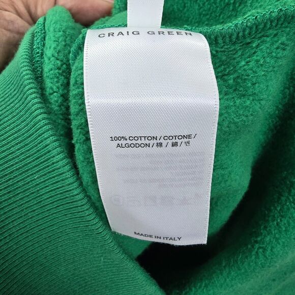 Craig Green Men's Green Hoodie Size S **Stains** - Picture 9 of 12